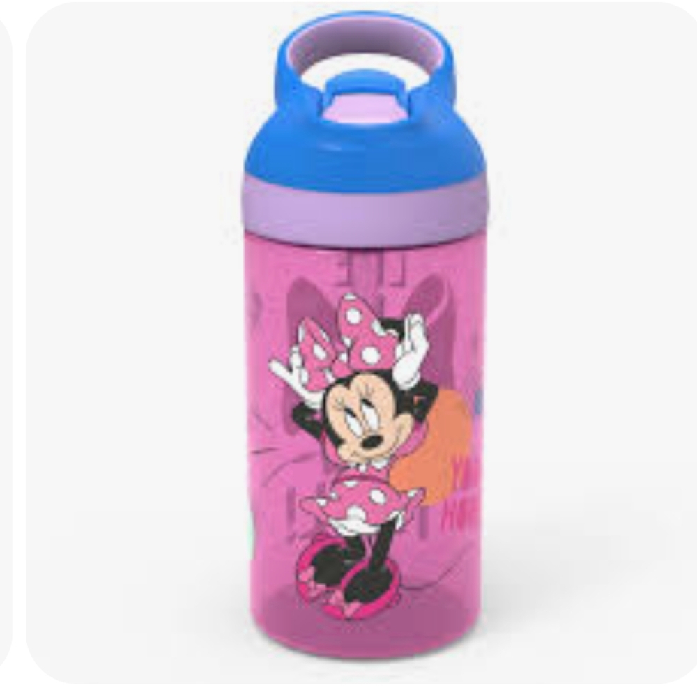 New Zak Minnie Mouse Kids Water Bottle